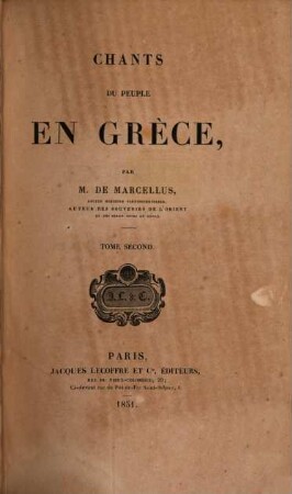 Chants du peuple en Grèce, 2