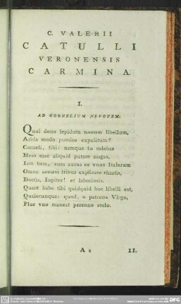 I. Ad Cornelium Nepotem