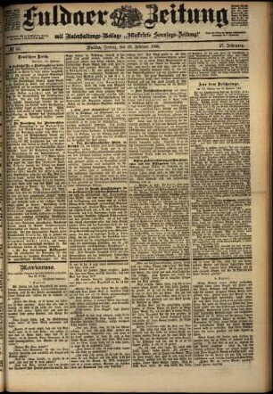 Ausgabe vom Freitag, den 23. Februar 1900.