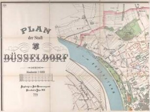 Plan der Stadt Düsseldorf