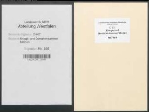 Amt Reineberg - Vogtei Schnathorst - Bauerschaft Schnathorst: Unterlagen der Revisionskommission