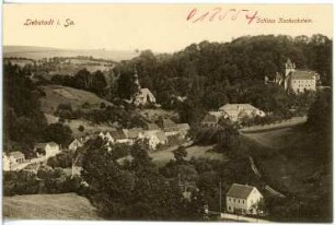 Liebstadt. Blick auf Liebstadt und Schloss Kuckuckstein