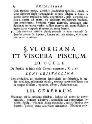 VI. Organa et Viscera Piscium