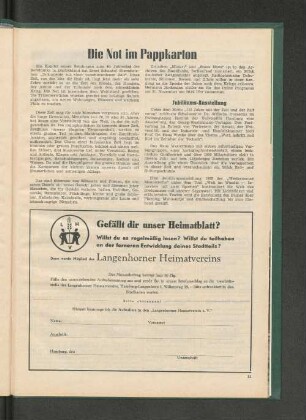 Jubiläums-Ausstellung