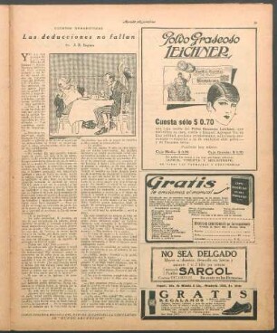 Las deducciones no fallan : Cuentos humorísticos