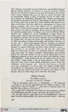 Grüne Tunnel