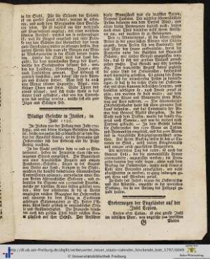 Eroberungen der Engeländer auf der Insel Ceylon.