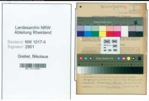 Entnazifizierung Nikolaus Grebel , geb. 01.07.1904 (Gartenarbeiter)