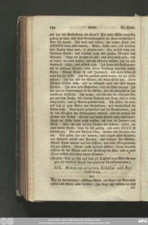 XIX. Gebet in allerley Trübsal und Anfechtung.