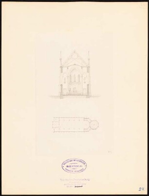 Kirche: Grundriss, Schnitt