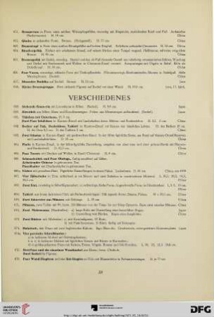 Verschiedenes (Nr. 659-684)