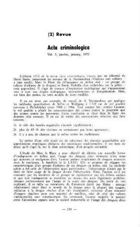 431-432, Acta criminologica