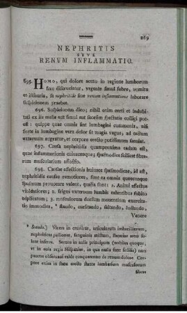 Nephritis sive renum inflammatio. - Infantum morbi.