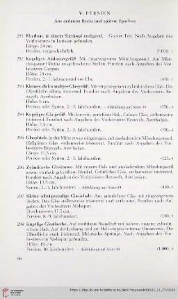 V. Persien. Späere Epochen