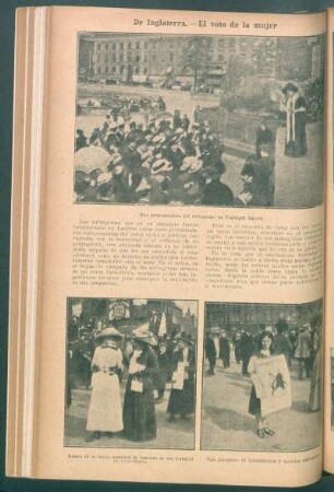 De Inglaterra.- El voto de la mujer.