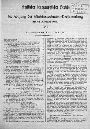 No. 8, 22. Februar 1906