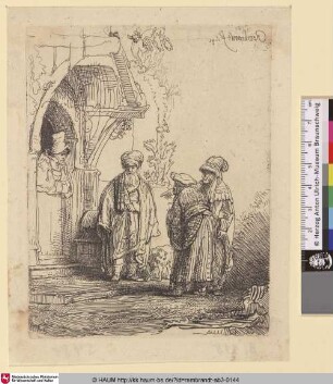 [Drei Orientalen (Jakob und Laban?); Three Oriental Figures (Jacob und Laban?); Trois figures Orientales]