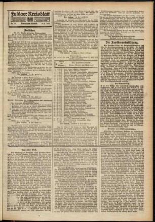 Zweite Ausgabe vom Samstag, den 09. Juni 1917.