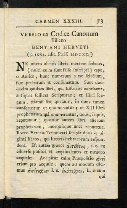 73-74, Versio ex Codice Canonum Tiliano