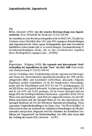 221-228, Jugendstrafrecht. Jugendrecht