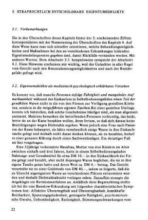 3. Strafrechtlich entschuldbare Eigentumsdelikte