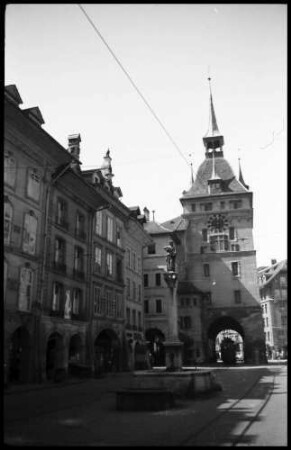 Bern: Käfigturm von der Marktgasse