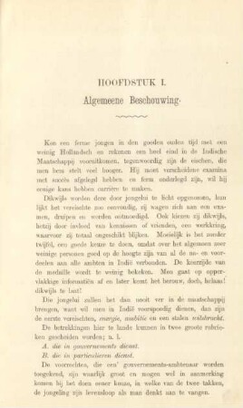 Hoofdstuk I. Allgemeene beschouwing