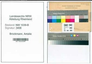 Entnazifizierung Amalie Brockmann , geb. 02.09.1919 ()