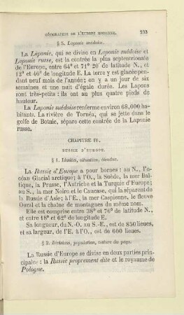 Chapitre IV. Russie D'europe