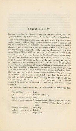Appendix No. II