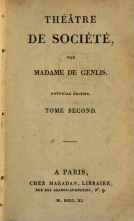 Théâtre de Société, 2