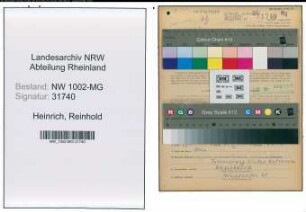 Entnazifizierung Reinhold Heinrich , geb. 04.01.1897 (Fahrer)
