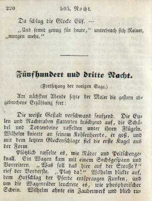 Fünfhundert und dritte Nacht