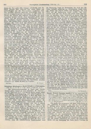 302-303 [Rezension] Schultz, Franz (Hrsg.), Thomas Murners Deutsche Schriften mit den Holzschnitten der Erstdrucke. Bd. I, Tl. 2; Bd. VIII, Tl. 3