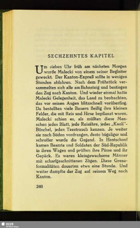 Sechzehntes Kapitel