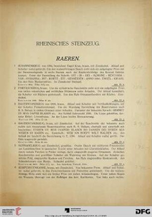 Rheinisches Steinzeug (Nr. 1-548)