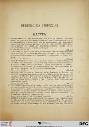 Rheinisches Steinzeug (Nr. 1-548)