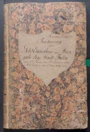 IX A 1 - Alte Stadtrechnungen (1822)
