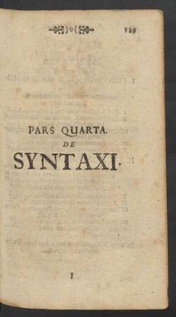 Pars Quarta De Syntaxi