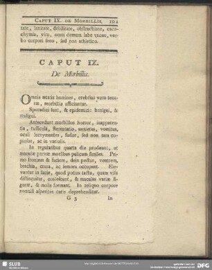 Caput IX. De Morbillis