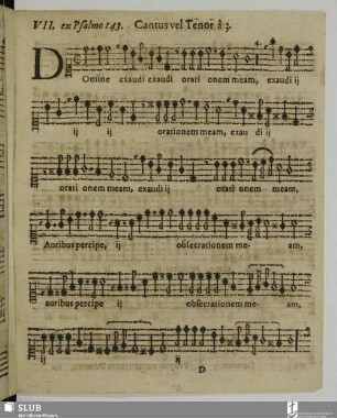 VII. Domine exaudi orationem
