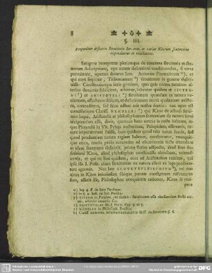 §. III. Proponitur definitio Seruitutis Iur. rom. et variae Ictorum sententiae expenduntur et reuelluntur