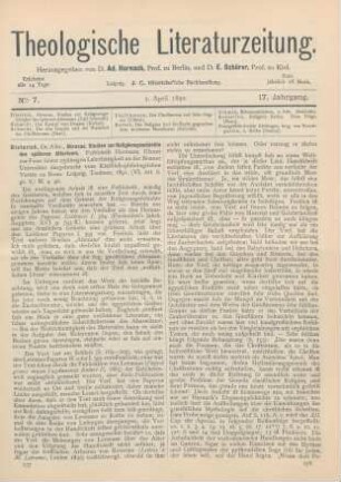 177-179 [Rezension] Dieterich, Albrecht, Abraxas, Studien zur Religionsgeschichte des späteren Altertums