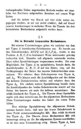 § 2. Die in Betracht kommenden Mechanismen