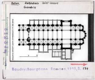 Autun: Kathedrale Saint-Lazare, Grundriss