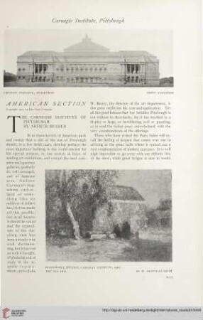 31.1907 = Nr. 124: The Carnegie Institute of Pittsburgh