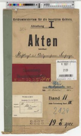 Flüchtlings- und Ausgewiesenen-Fürsorge. Nichtbeamte. Allgemein: Bd. 11