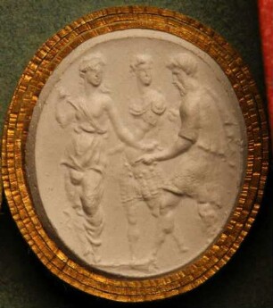 Lucretia ersticht sich in Gegenwart ihres Vaters und ihres Gemahls (Daktyliothek, Zweites Historisches Tausend)
