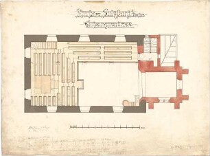 Dolmetsch, Heinrich; Sulzbach / Kocher; Ev. Pfarrkirche, Restaurierung - Emporen (Grundriss)