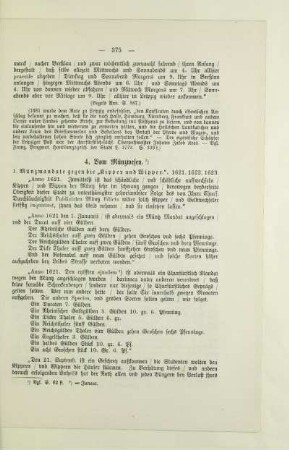 4. Vom Münzwesen